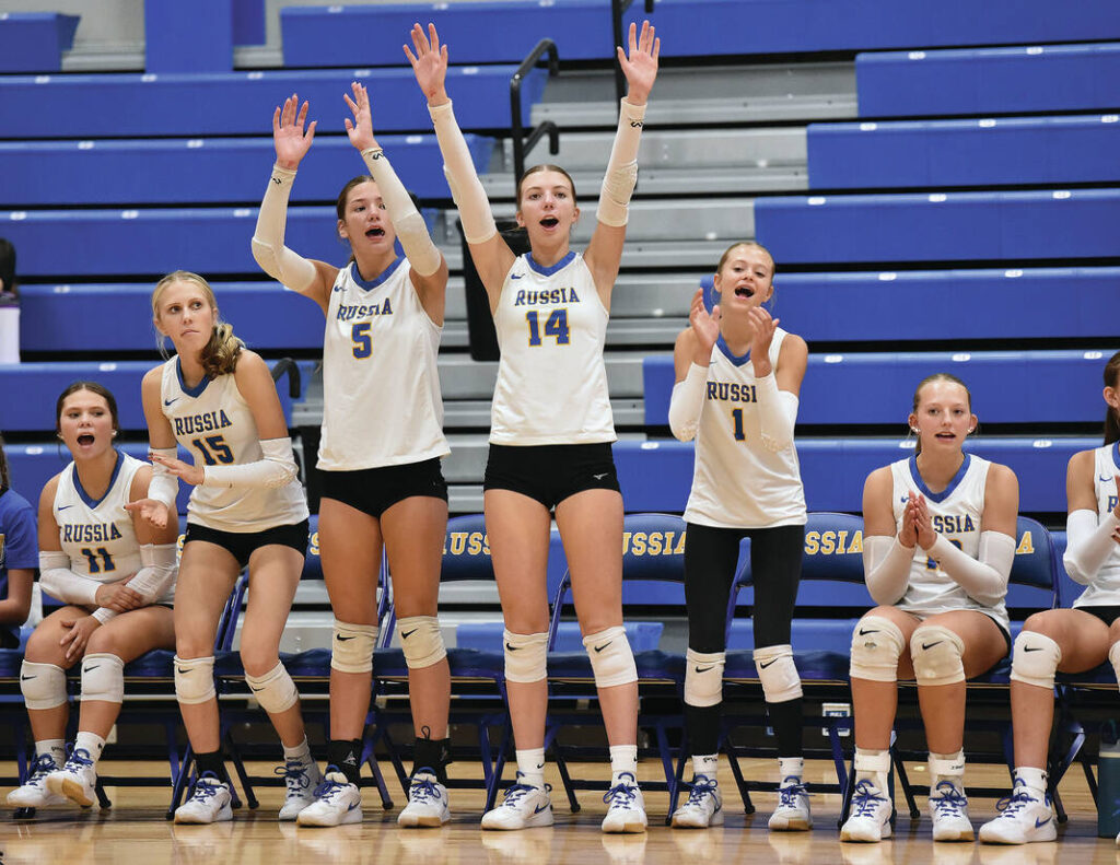 Russia vs Fairlawn volleyball - Sidney Daily News