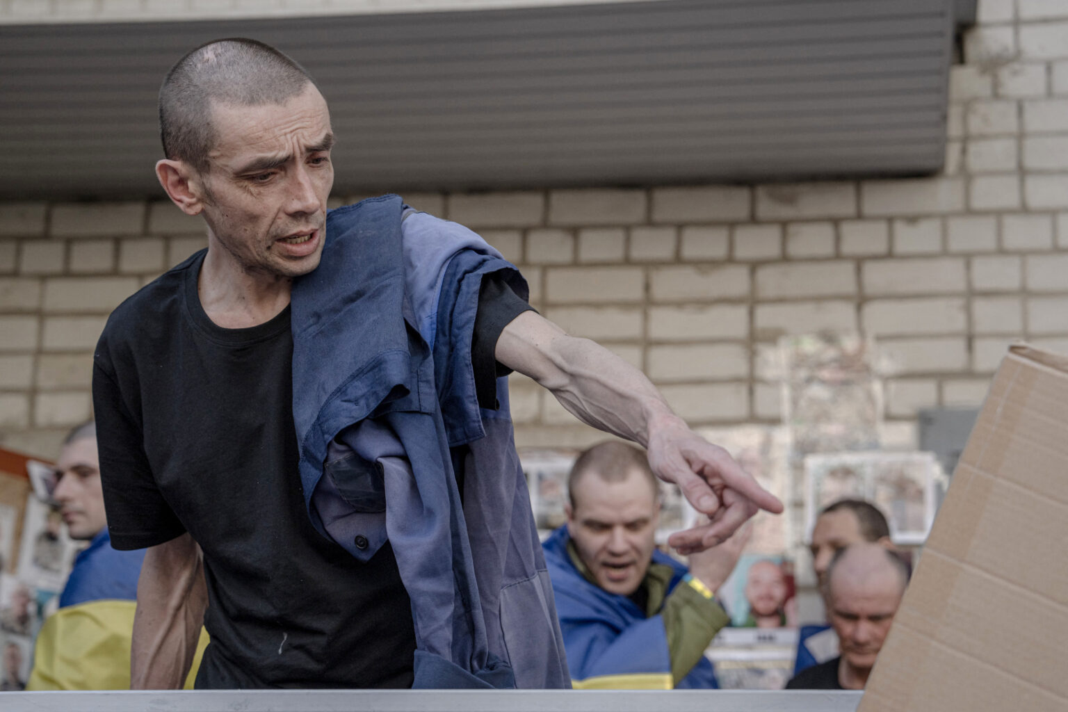 A Ukrainian prisoner