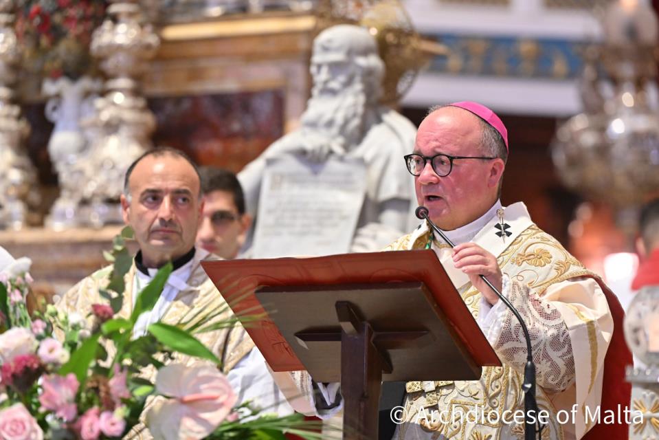 ‘Mary is our guiding star, protector of Malta,’ Archbishop Scicluna says in homily