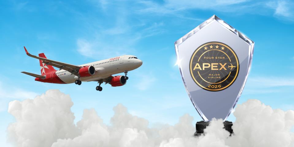 KM Malta Airlines named APEX Four Star Major Airline for 2026