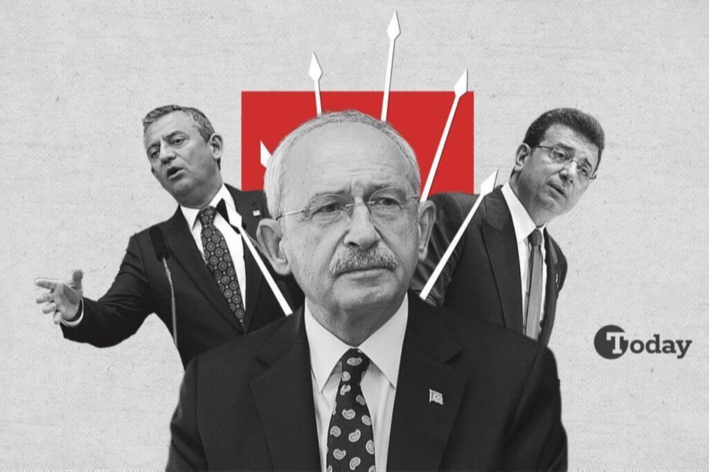 What’s happening in Türkiye’s main opposition CHP: Leadership crisis, defections and drama Portrait collage of Republican Peoples Partys (CHP) former Chairman Kemal Kilicdaroglu (C) with the current chairman Ozgur Ozel (L) and Ekrem Imamoglu, and the recently suspended Istanbul mayor (R), created in 27 June, 2025. (Türkiye Today)