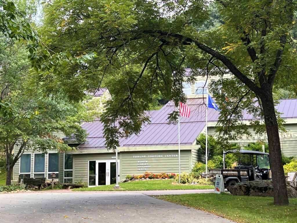 The Thrune Center at Norskedalen includes historical displays and exhibits explaining the Norwegian immigrants who came to the region.