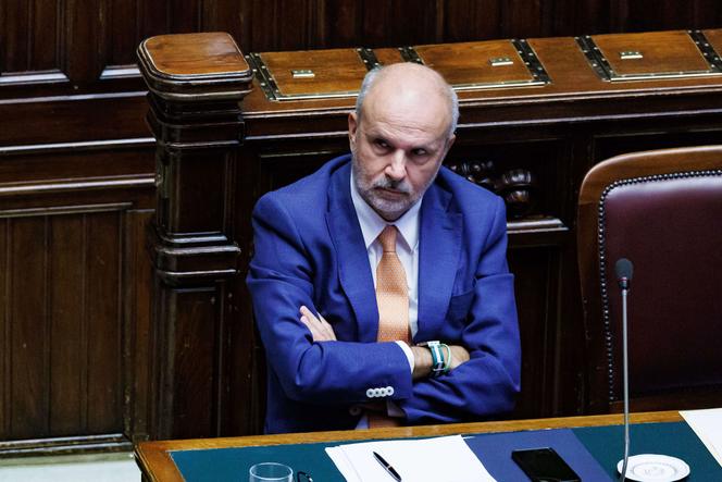 Italian Health Minister Orazio Schillaci at the Chamber of Deputies in Rome, August 6, 2025.