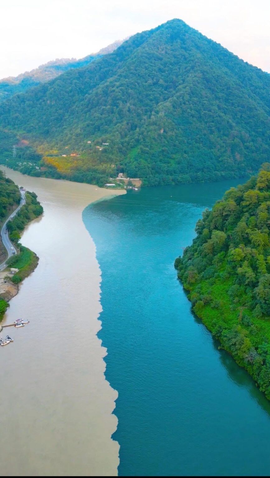 Adjaristskali and Chorokhi joining - Acharitskali and Chorokhi Rivers