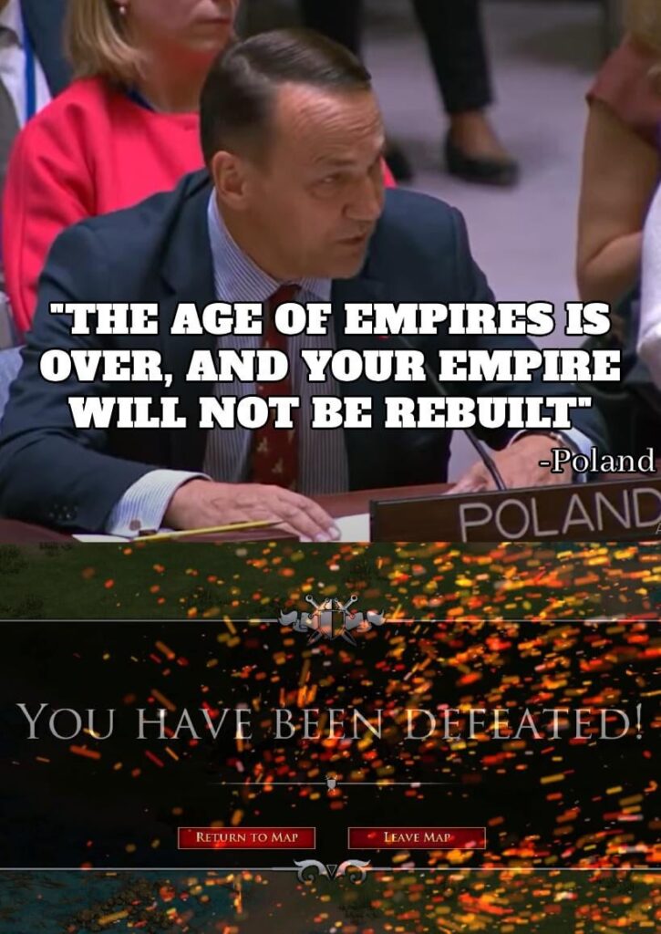 why is no one talking about one of Poland's most banger quote in modern history?