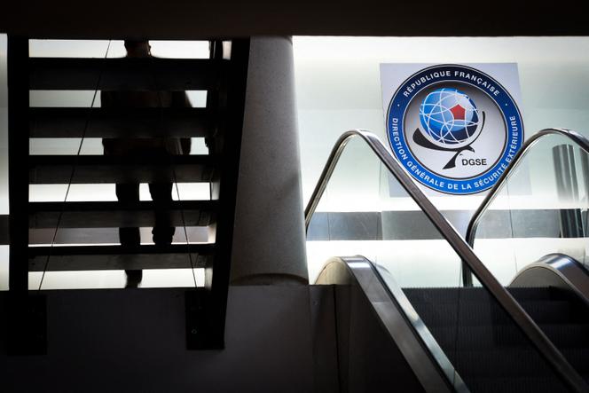 A man walks down the stairs at the headquarters of the General Directorate for External Security (DGSE), France's external intelligence agency, in Paris on June 4, 2015.