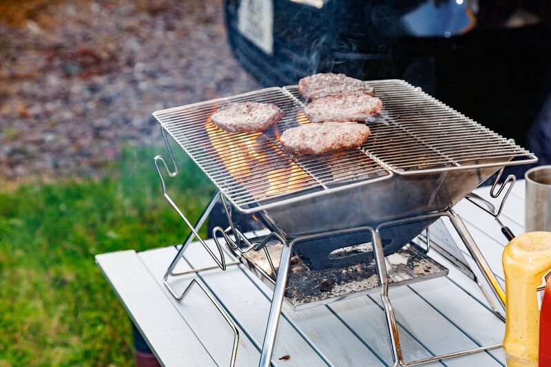 The Outwell Canmore camping table and Campingmoon X-Mini BBQ are coming on the trip. 