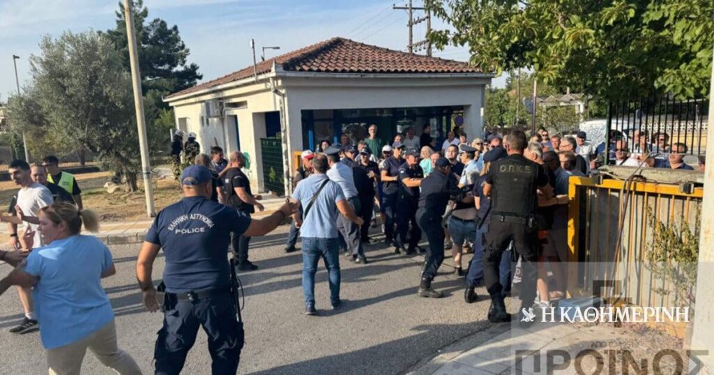 Tension outside Drama Hospital - Adonis Georgiadis canceled his visit