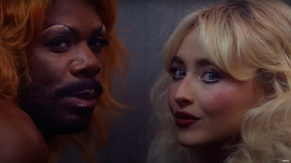 Colman Domingo and Sabrina Carpenter in 'Tears." - From Sabrina Carpenter/YouTube