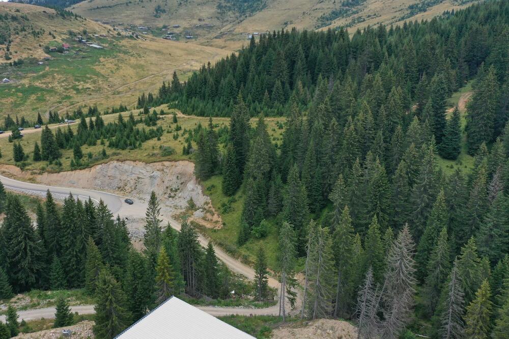 The location of the planned Štedim ski center, Photo: Ministry of Spatial Planning, Urbanism and State Property
