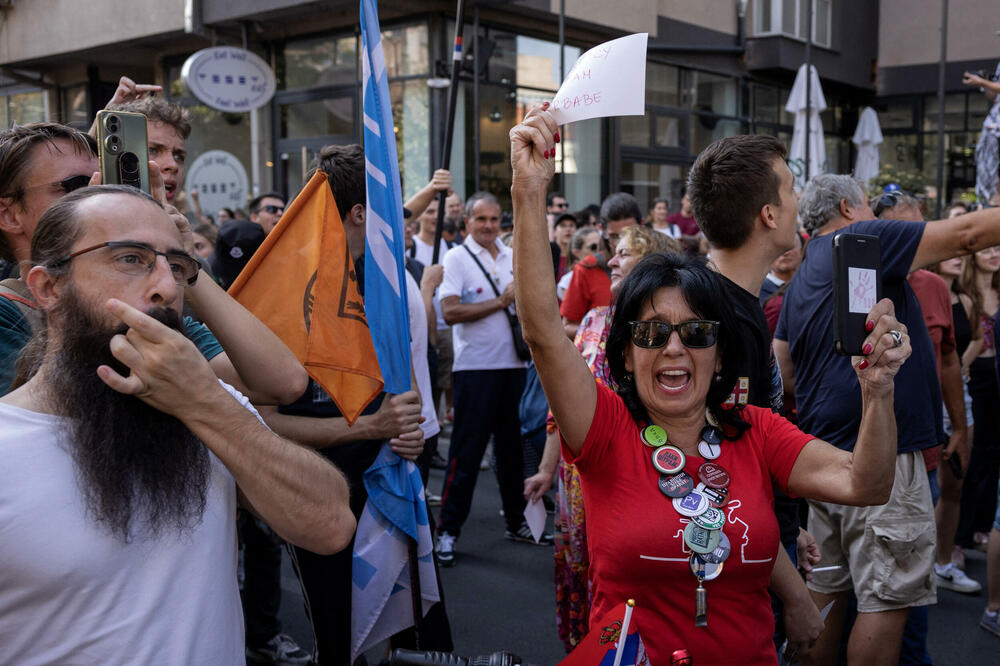 Protests in Belgrade on September 8, Photo: Reuters
