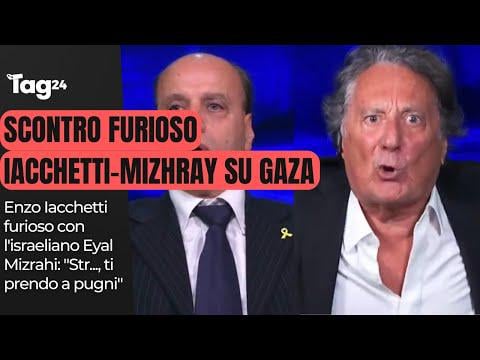 Enzo Iacchetti in Cartabianca: the dispute with Eyal Mizrahi
