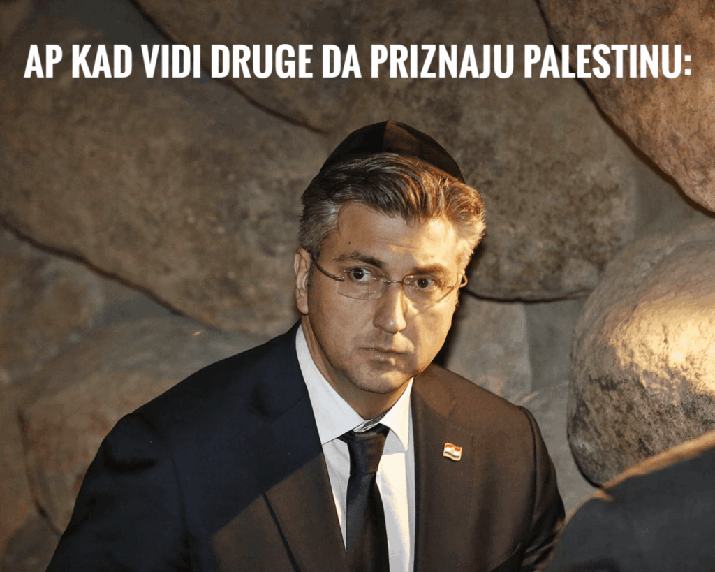 Andrej Plenkovic when he sees others to acknowledge Palestine: