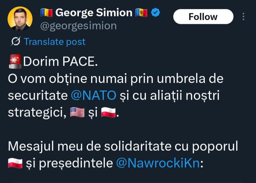 The statement of the president of the Ciad.