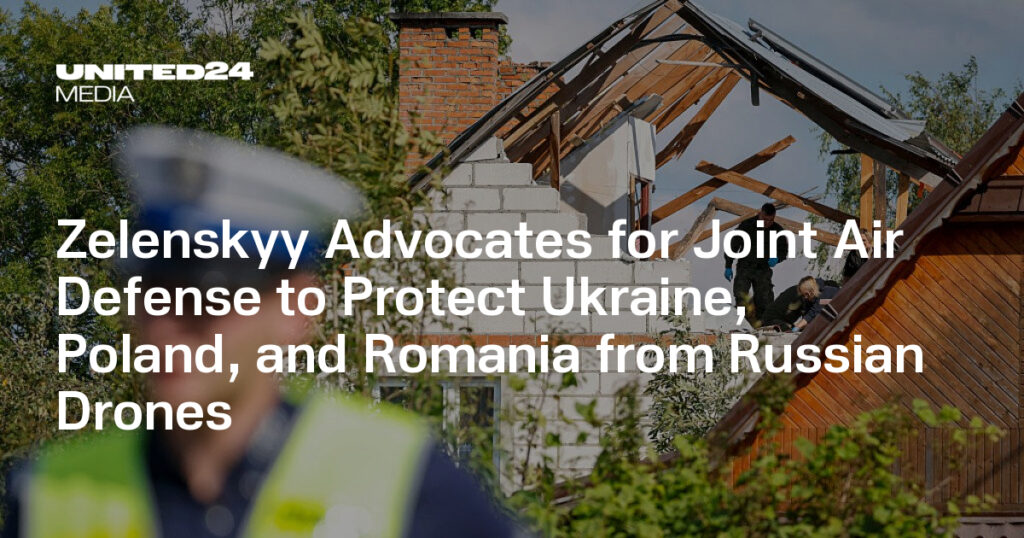 Zelenskyy Advocates for Joint Air Defense to Protect Ukraine, Poland, and Romania from Russian Drones — UNITED24 Media