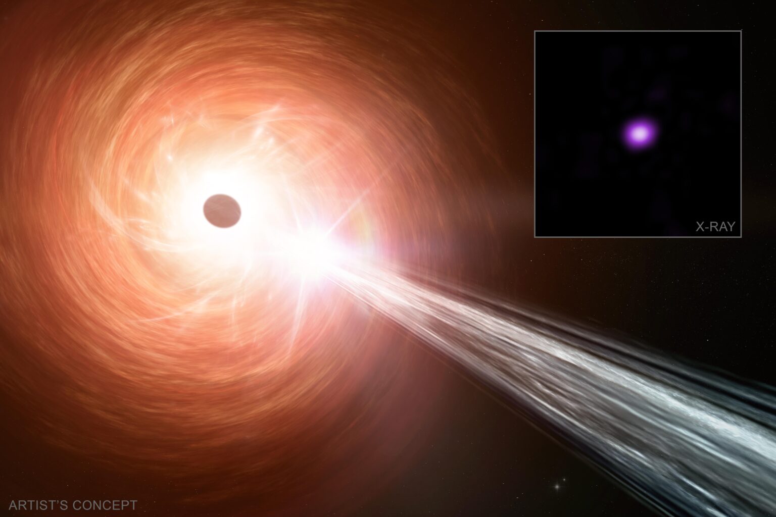 Chandra finds black hole that's growing at 2.4 times the Eddington limit, one of the fastest rates ever recorded