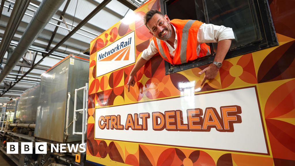 Ctrl Alt Deleaf wins public vote to name track cleaning train - BBC News