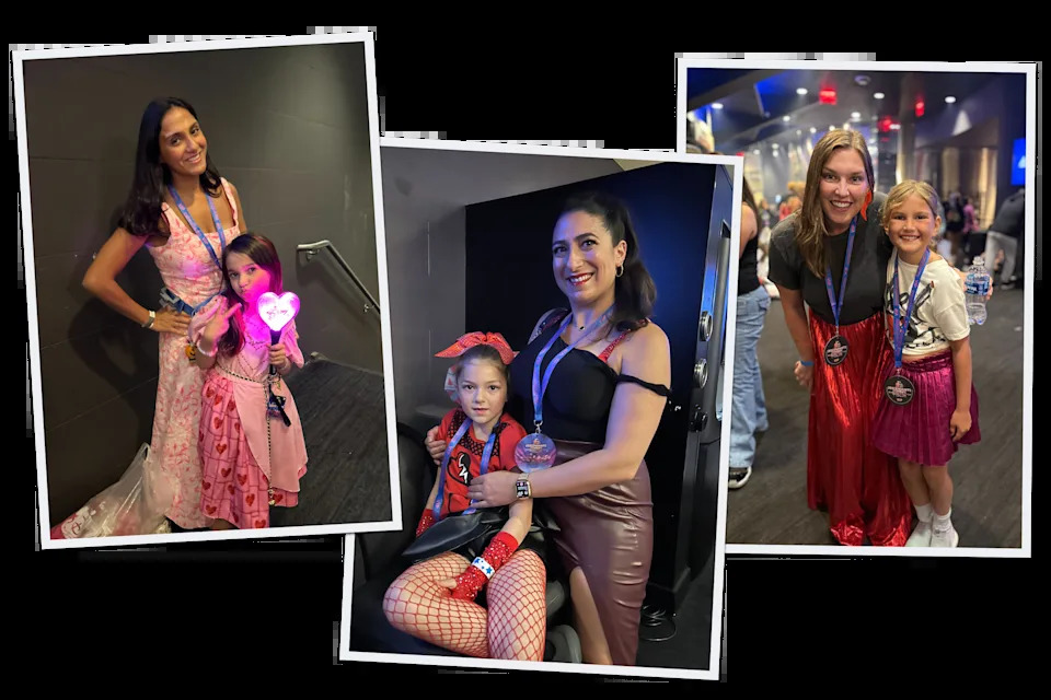 Moms and daughters. (Suzy Byrne/Yahoo News)
