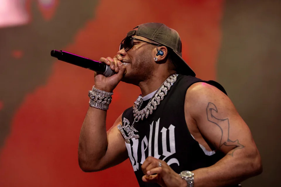 Nelly performs at Ascend Amphitheater in Nashville , Tenn., Tuesday, Sept. 16, 2025.