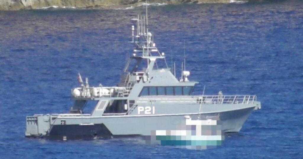 Illegal scuba spearfisher intercepted by armed forces
