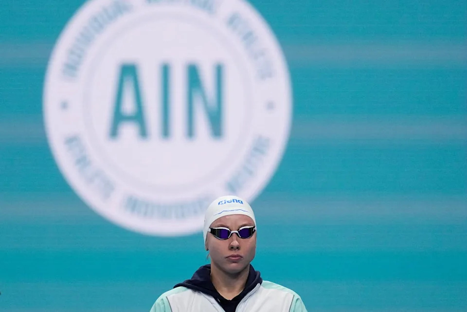 Swimmer Alina Zmushka was one of the athletes approved to compete under the Individual Neutral Athlete banner at the Paris Olympics in 2024.