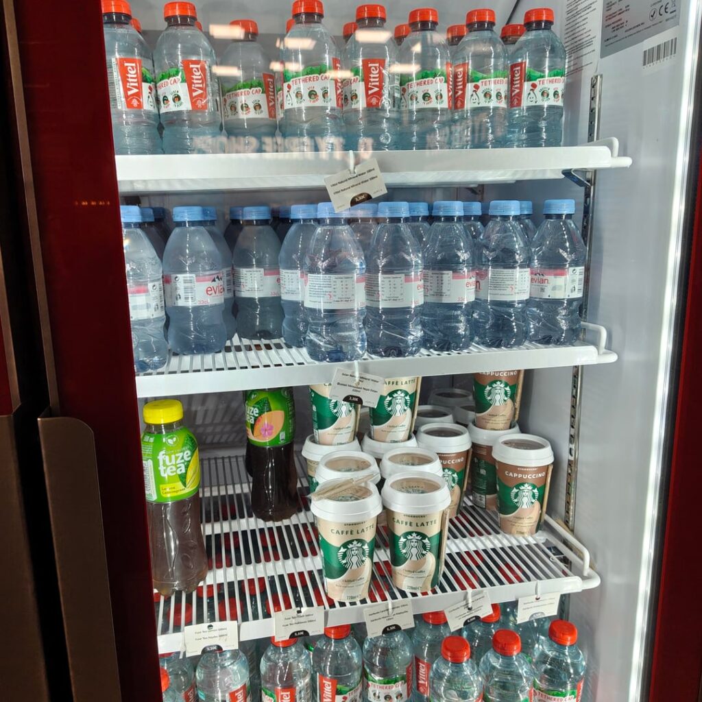 Refreshment prices in (unique) refreshment in Kalamata Airport Departure
