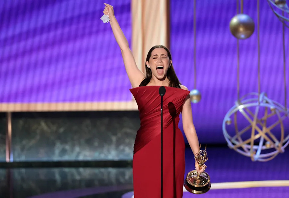 Los Angeles, CA   September 14, 2025  Cristin Milioti accepts the award for outstanding lead actress in a limited series for 