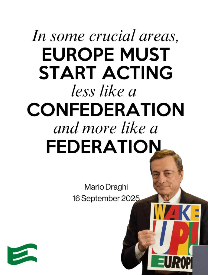 Chrstin Lagarde and Mario Draghi support the federalization of the European Union