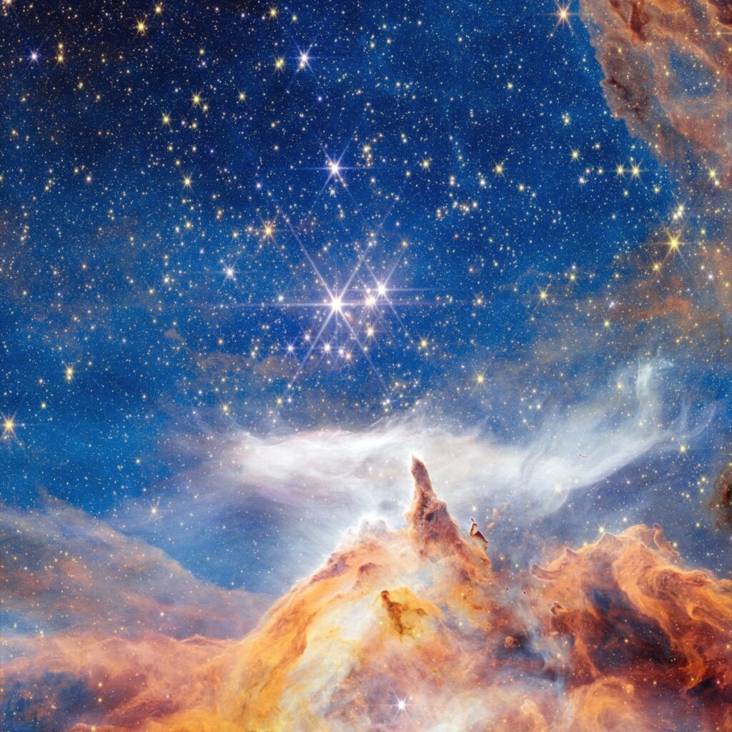 Glittering Glimpse of Star Birth From NASA's Webb Telescope