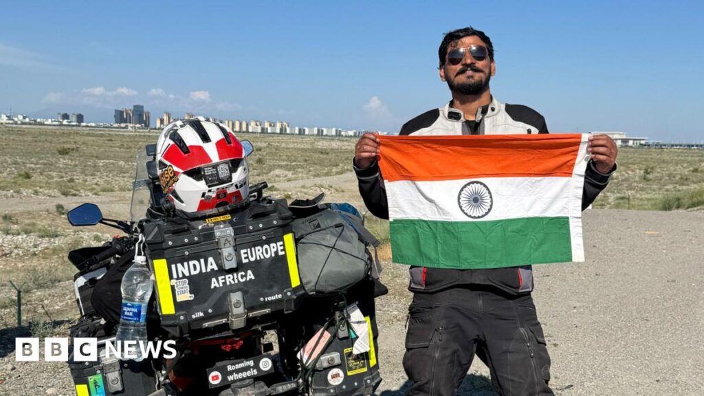 Man on round-the-world trip has bike stolen in UK