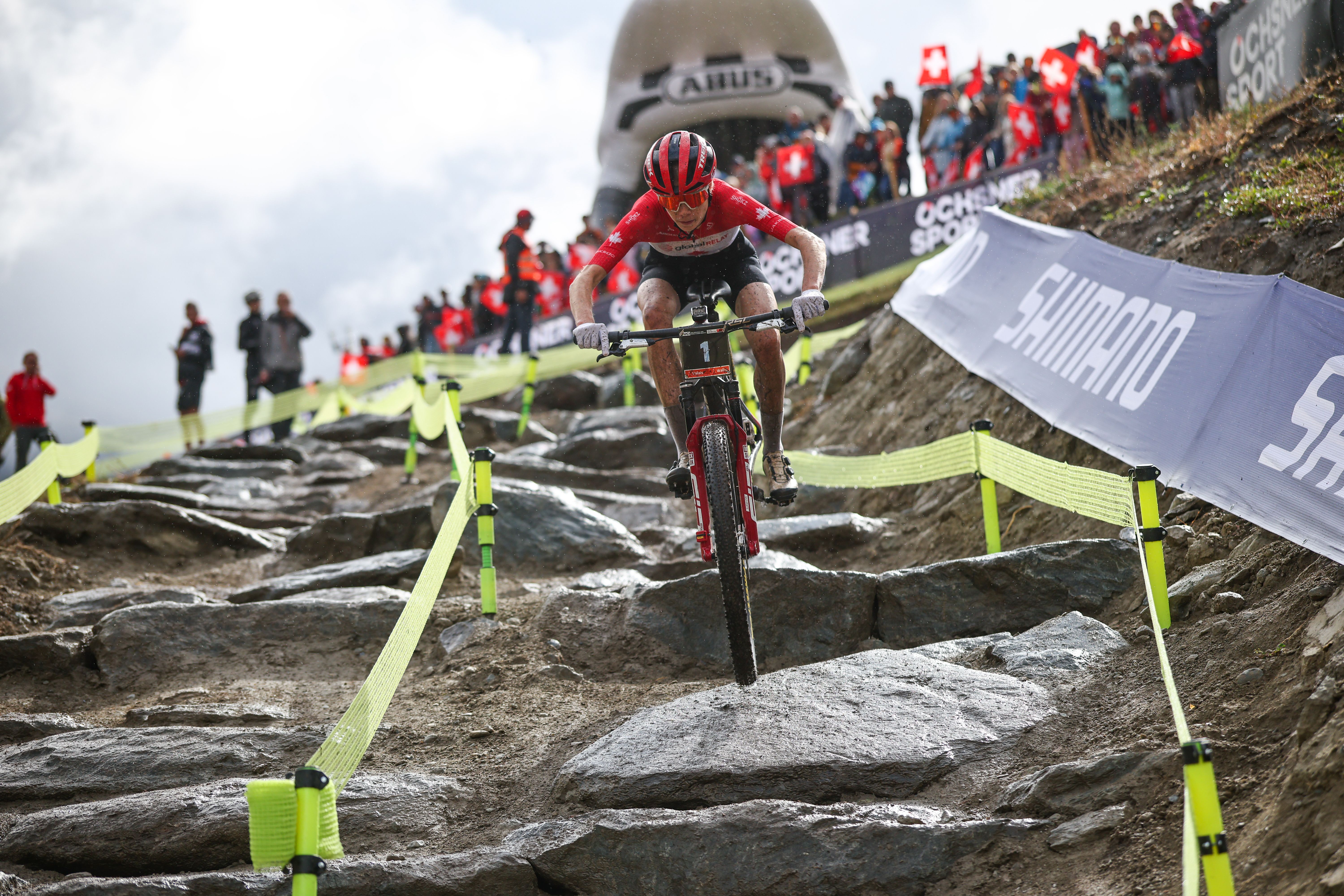 2025 UCI Mountain Bike World Championships - 09 Sep 2025Cycling - 2025 UCI Mountain Bike World Championships - Cross-country Short Track - Zermatt, Valais, Switzerland - Women Under-23 Final - Isabella Holmgren (Canada)By: Michal Cerveny/SWpix.com/Shutterstock