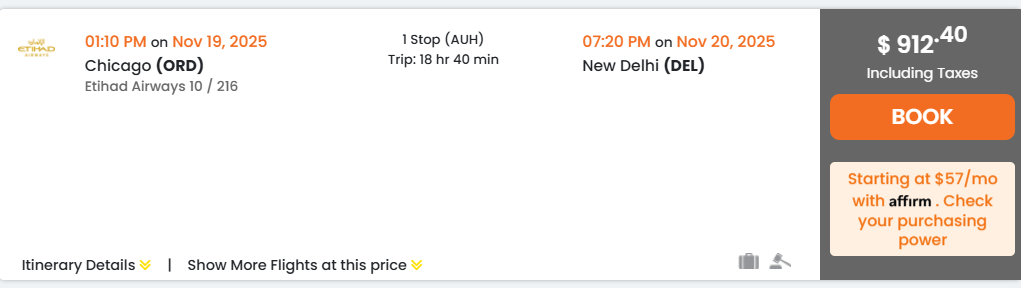 Etihad vs Air India Economy- Etihad layover 