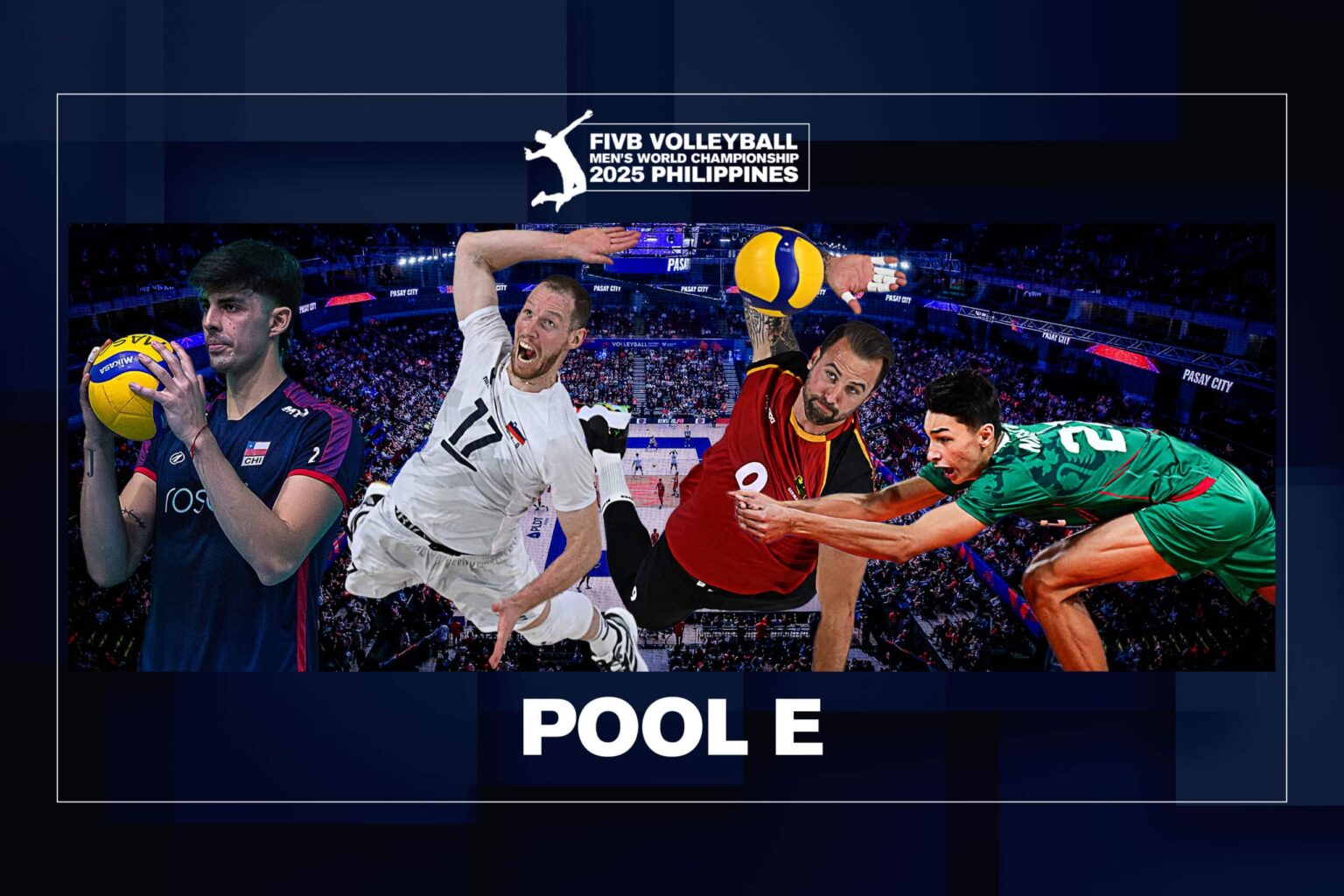 Slovenia and Germany headline Pool E in the FIVB Volleyball Men&rsquo;s World Championship from September 12 to 28 at Mall of Asia Arena in Pasay City.
