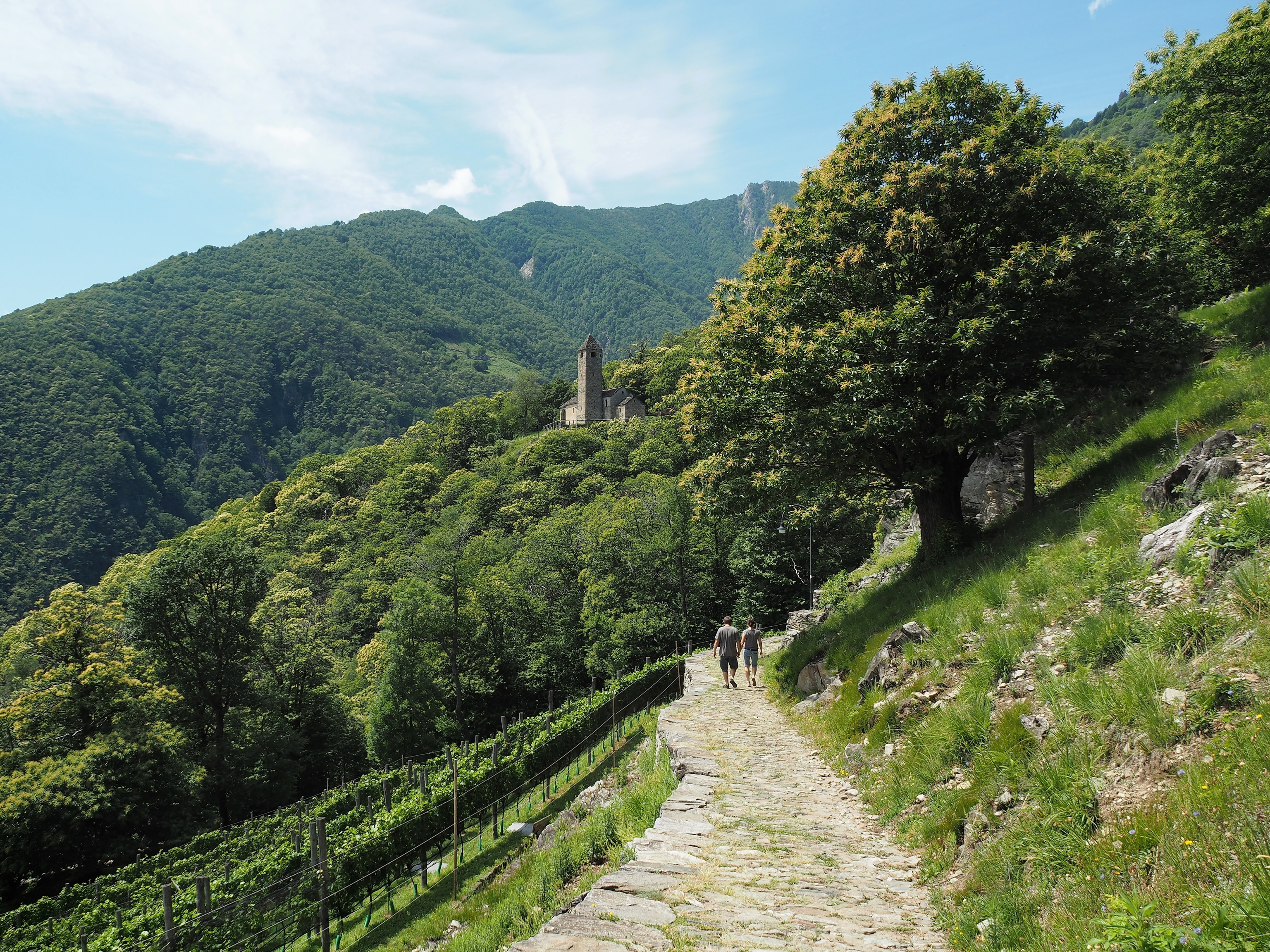 Two hikers in Ticino
