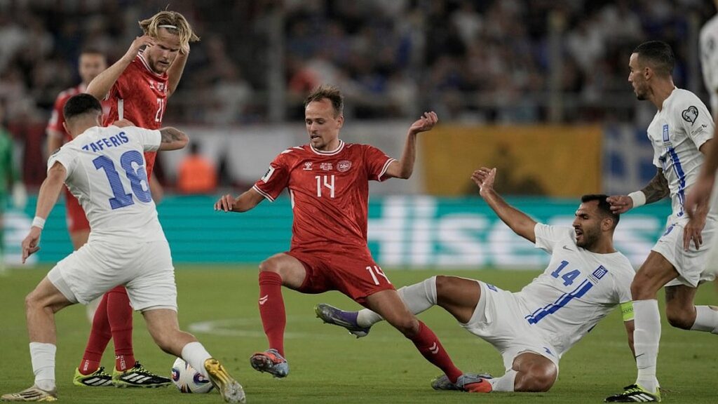 Greece Vs Denmark Live Score, FIFA World Cup 2026 European Qualifiers: GRE 0-1 DEN; Damsgaard Nets Stunner