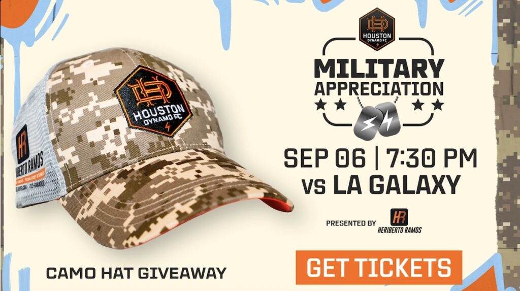 Military Appreciation Night: Houston Dynamo FC vs. LA Galaxy at Shell Energy Stadium