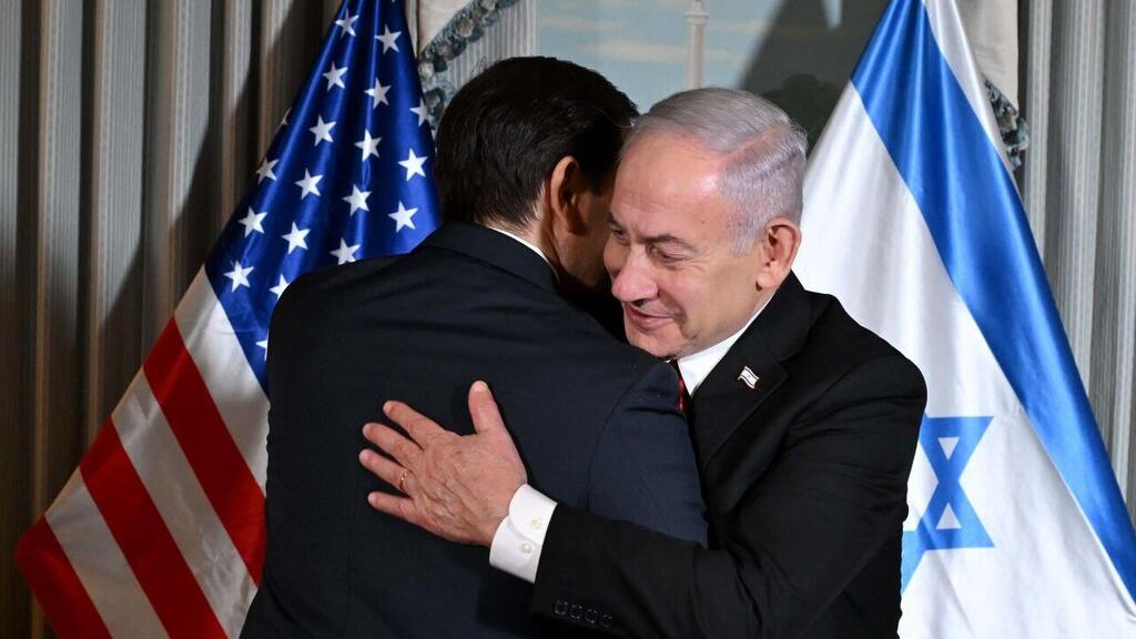ראש הממשלה נתניהו ומרקו רוביו במהלך ביקורו בוושינגטון