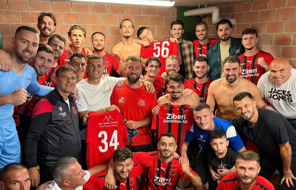 After the victory over Kosovo, Xhaka goes to support the Albanian team