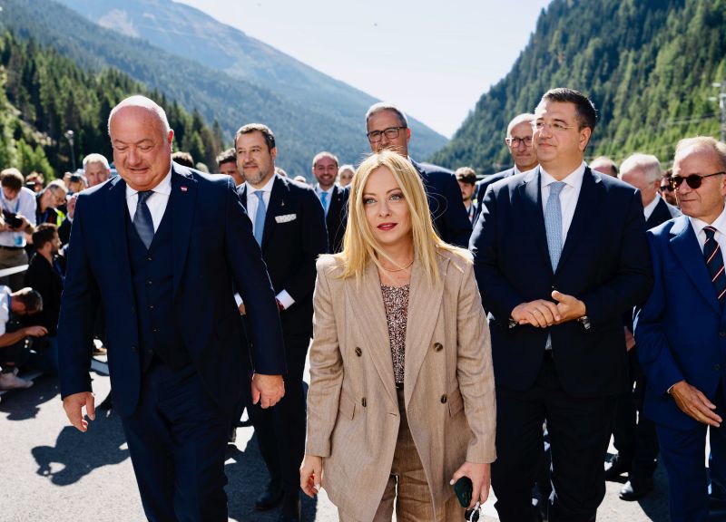 Italy's Meloni hails breakthrough in rail tunnel to Austria
