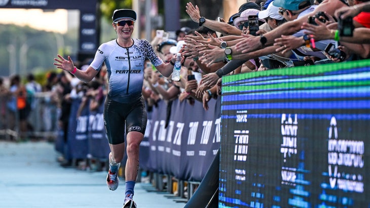 Lisa Perterer is also building toward the Ironman World Championship in Kona, which might leave her more fatigued headed into Spain T100.