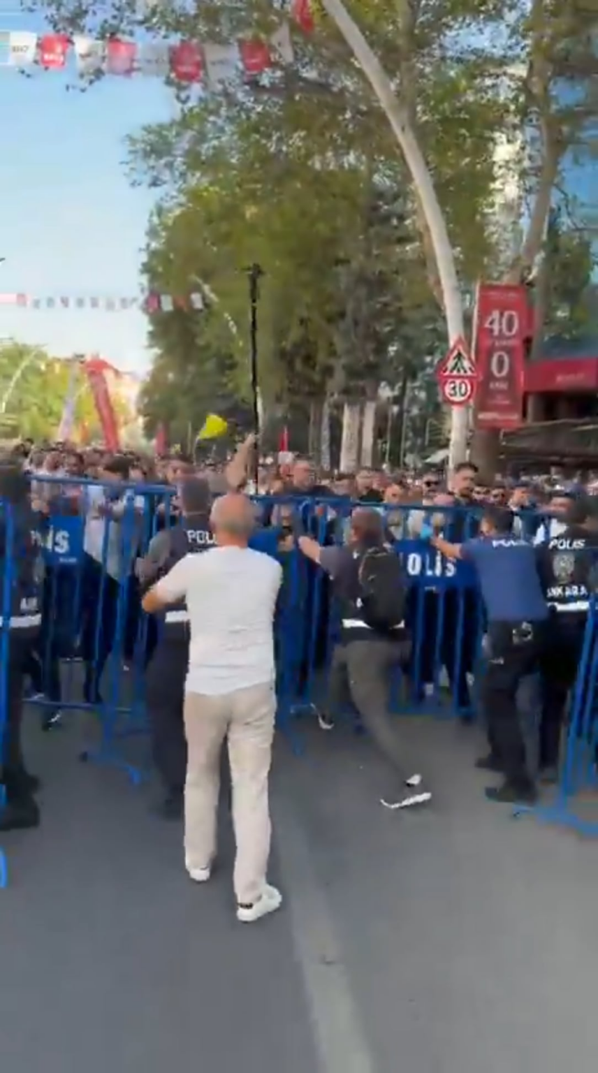 CHP Tandogan rally held the police intervened in the march.