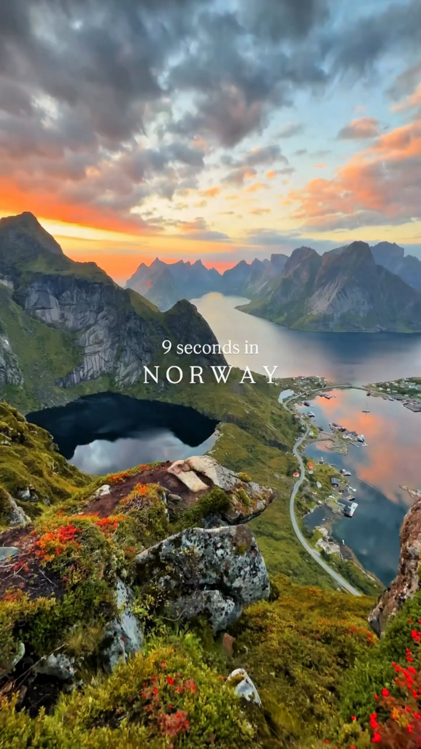 Stunning fishing village in Norway 🇳🇴✨ — straight out of a postcard
