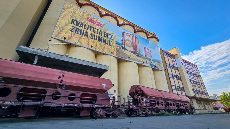 After a series of years of wheat from Slavonia to Podravka, she started by train