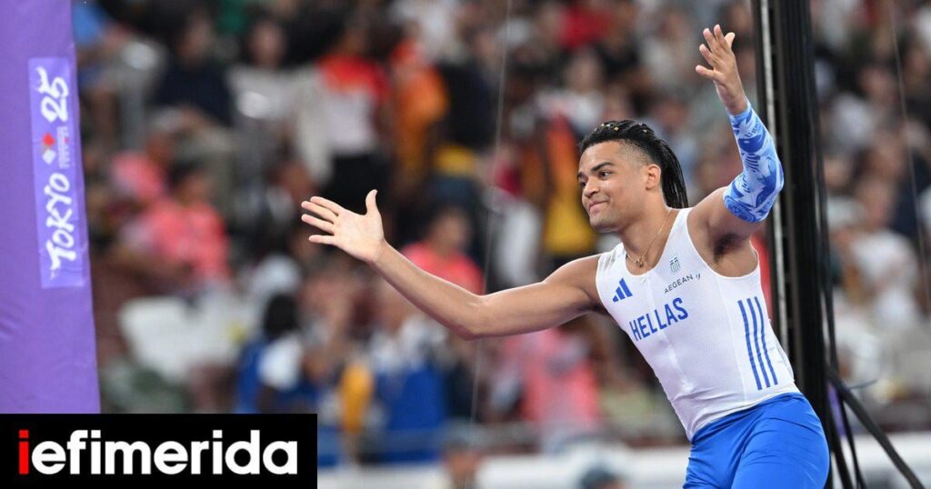 "World" Karalis: Silver Medal in Tokyo with a jump of 6.00m. In his final - iefimerida.gr