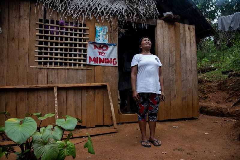 Ading Releno is a member of the Mangyan-Tagabukid Indigenous community affected by ongoing mining operations in Sibuyan Island, Philippines