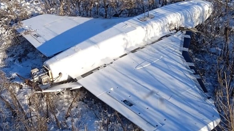 Russian drone ‘Gerbera’, downed by Ukrainian border guards in Sumy region of Ukraine on 5 January 2025