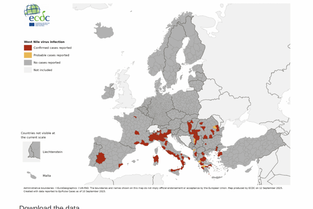 Italy's West Nile Virus Fatalities Increase — Vax-Before-Travel