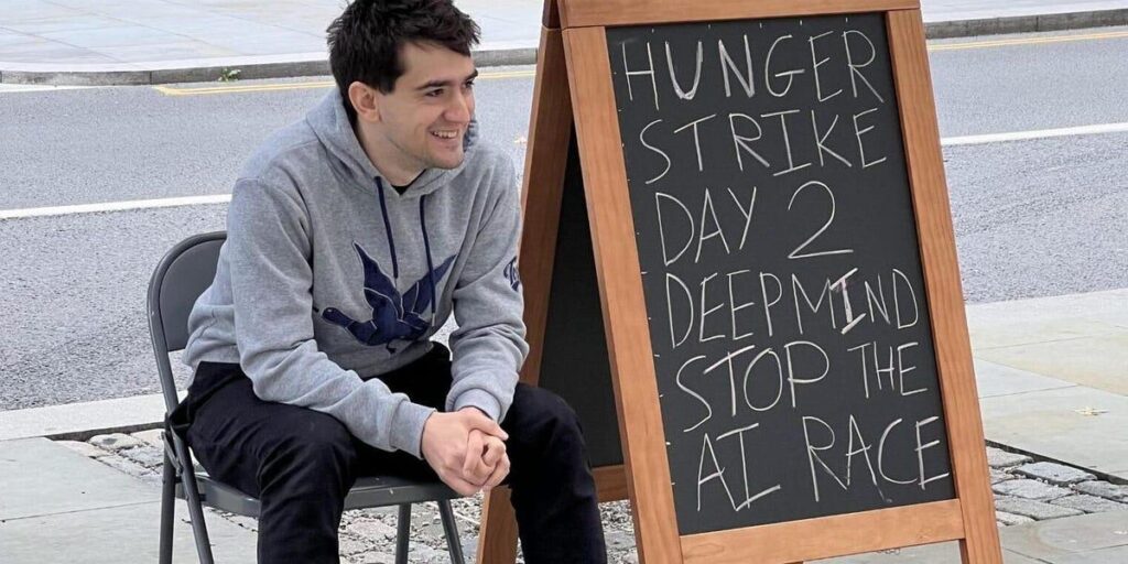 The threat of 'superhuman' AI has sparked hunger strikes outside the offices of Anthropic and DeepMind