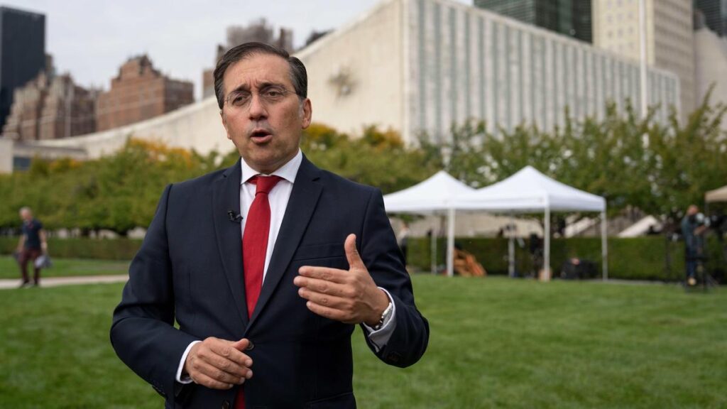 Spain’s top diplomat dismisses Israeli leader’s vow of no Palestinian state, saying it will happen