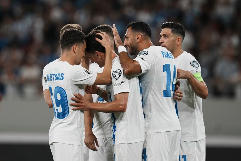 Greece thrashed Belarus on Friday night (Thanassis Stavrakis/AP)
